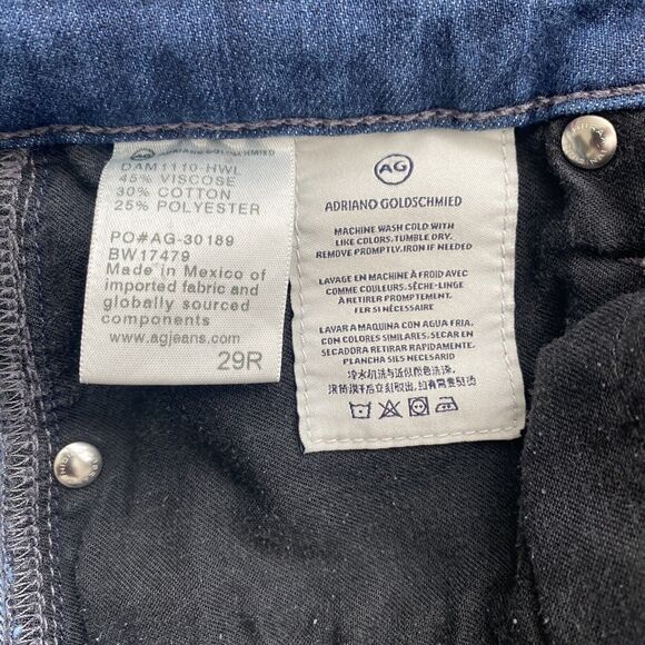 Adriano Goldschmied AG The Stilt Cigarette Leg Blue Denim Jeans Size 29R - Picture 4 of 4